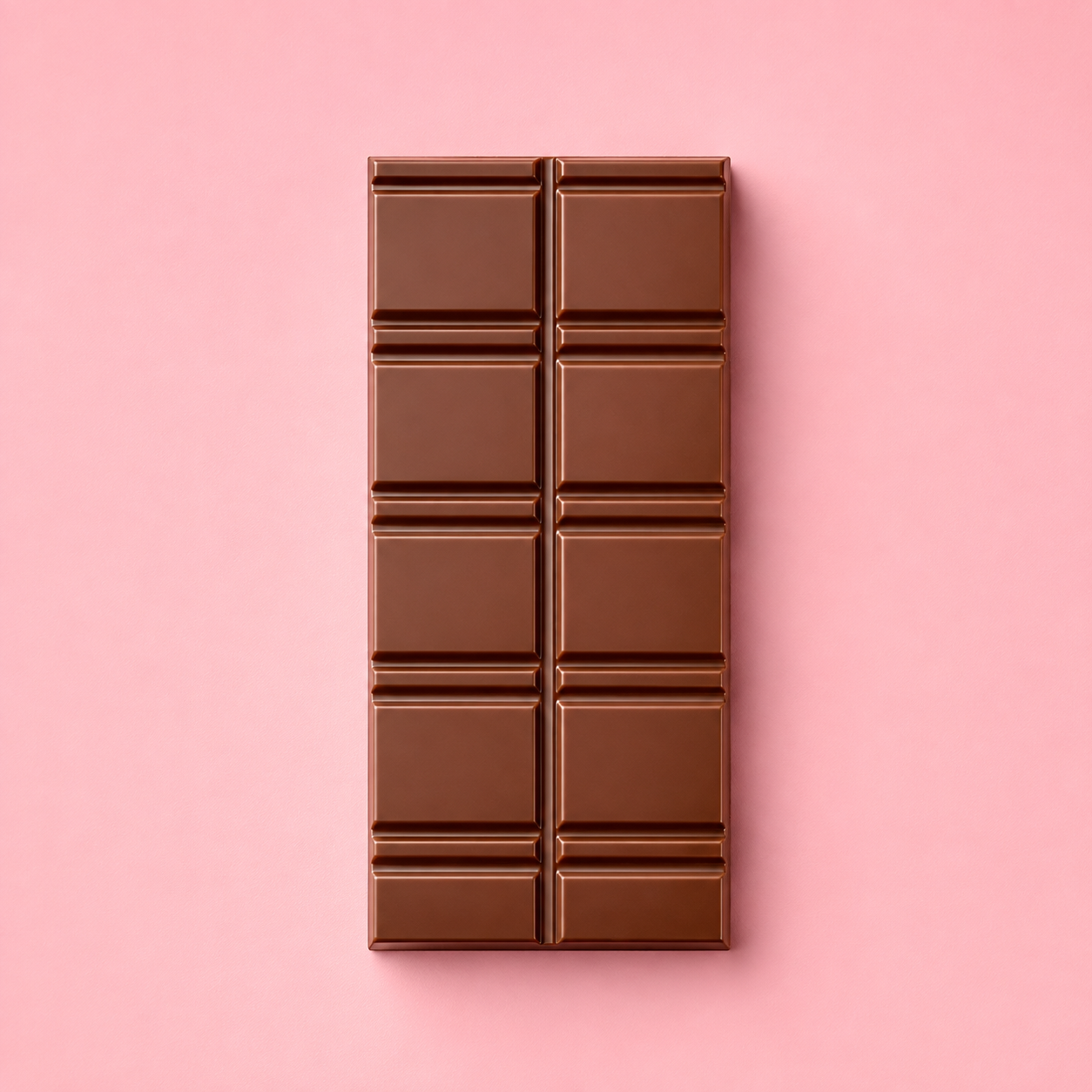 Bar of mass-produced chocolate